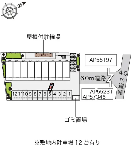 ★手数料０円★朝霞市岡１丁目 月極駐車場